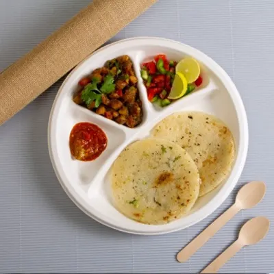 Havve compartment plates (CP plates) with 4 sections - eco-friendly food containers